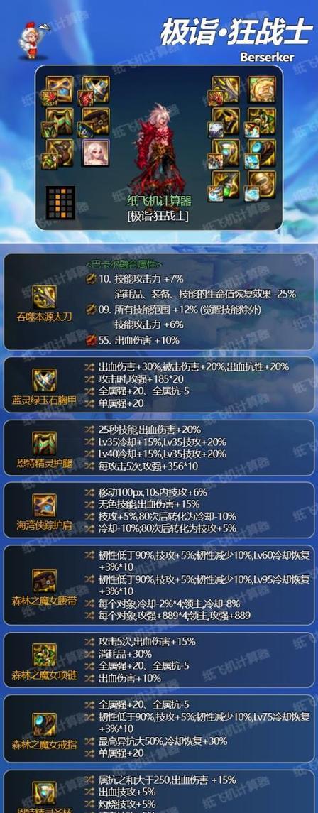 DNF狂战士PK时应携带哪些装备？策略是什么？  第2张