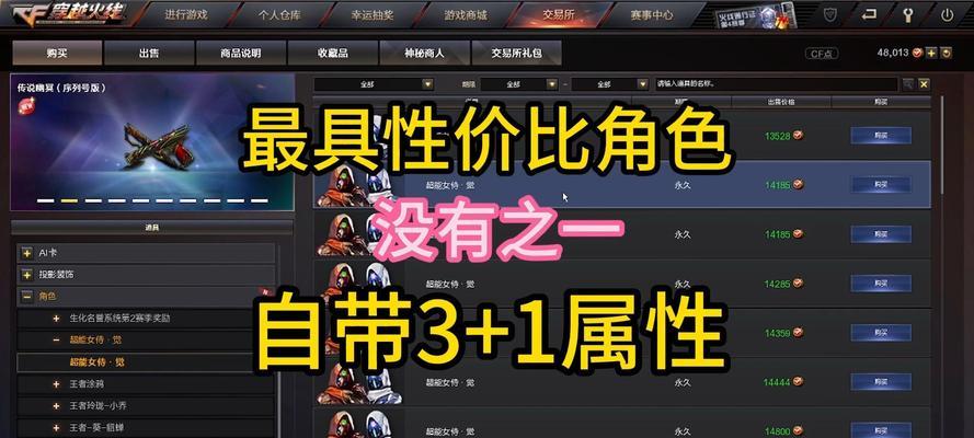 CF角色价格是多少？如何购买性价比高的角色？  第2张